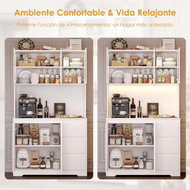 Armadio da cucina bianco - Credenza per sala da pranzo