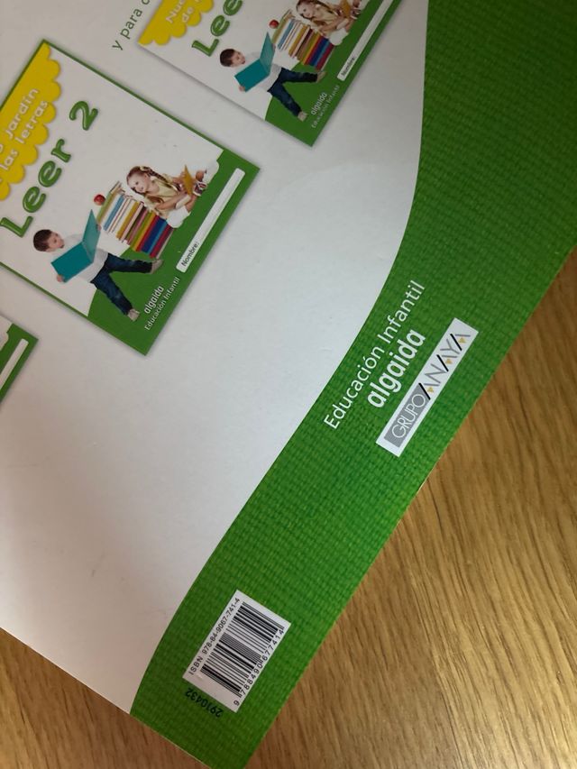 Nuevo jardín de las letras. Leer 2. Educación I...