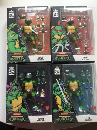 TMNT Tortugas Ninja - 4 Figuras Arcade