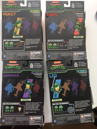 TMNT Tortugas Ninja - 4 Figuras Arcade