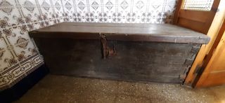 Arcón madera antiguo +100 años
