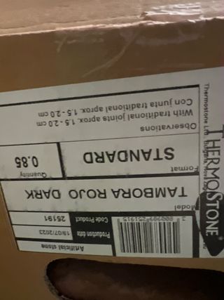 Ladrillos Rojo Oscuro Tambora - 8uds