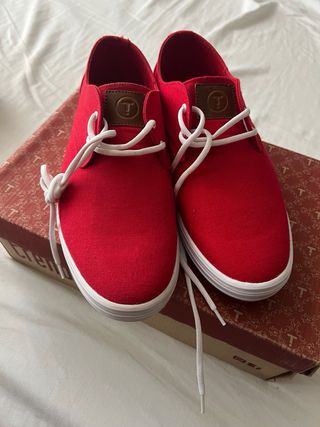 Zapatillas lona rojas Whats Up