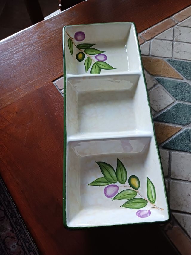 Antipastiera 3 scomparti - Ceramica