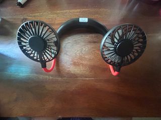 Ventilatore collo/scrivania portatile doppio