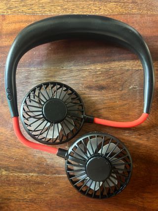 Ventilatore collo/scrivania portatile doppio