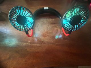 Ventilatore collo/scrivania portatile doppio