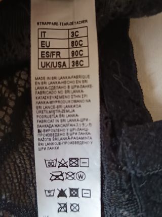 Sujetador encaje negro Intimissimi