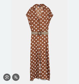 Mono lunares Zara marrón