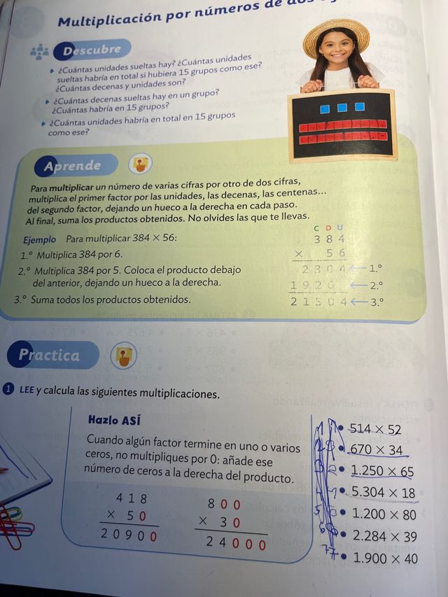 matemáticas y lengua 4