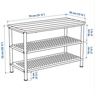 Banco zapatero IKEA Pinnig negro. NUEVO
