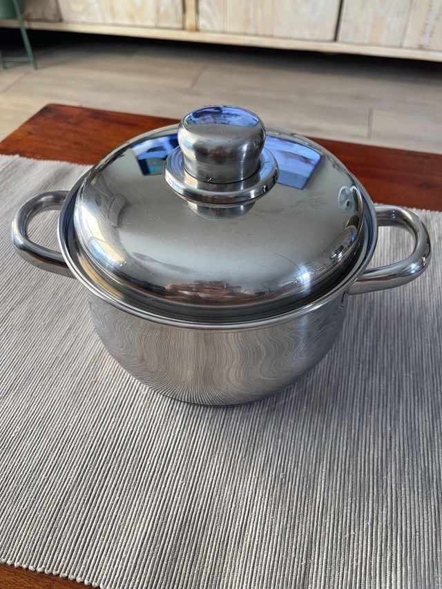 Cacerola acero inoxidable c/tapa