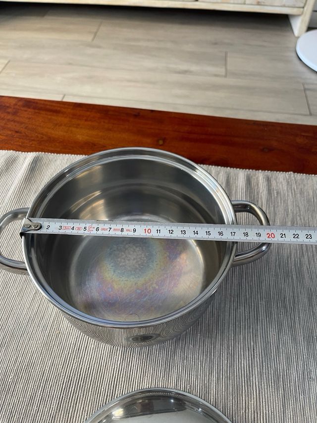 Cacerola acero inoxidable c/tapa