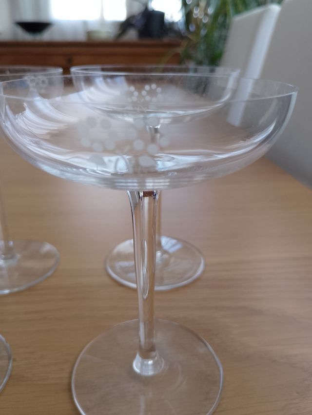 Copas Champagne Cristal Vintage