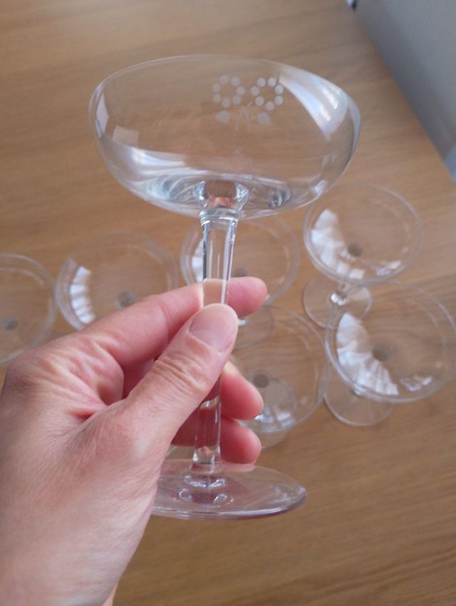 Copas Champagne Cristal Vintage