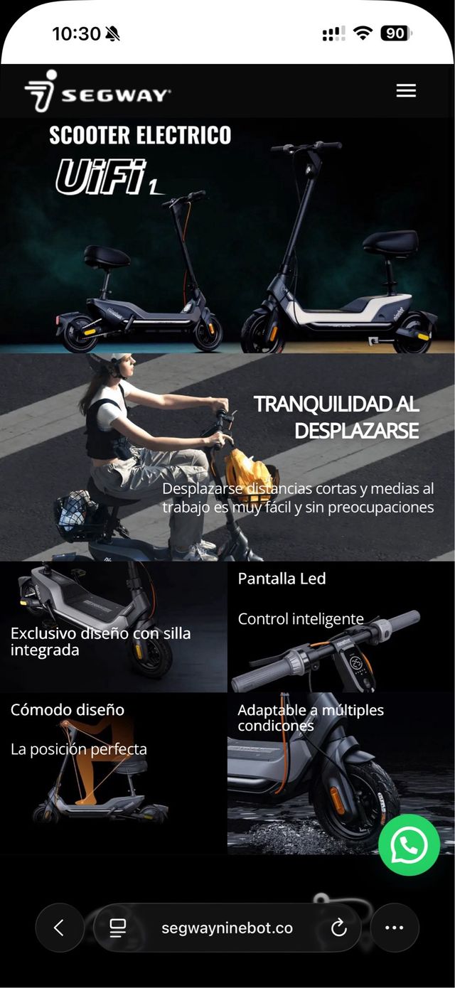 Patinete Eléctrico Ninebot Uifi
