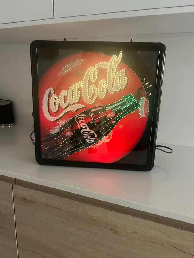Cartel Coca-Cola luminoso