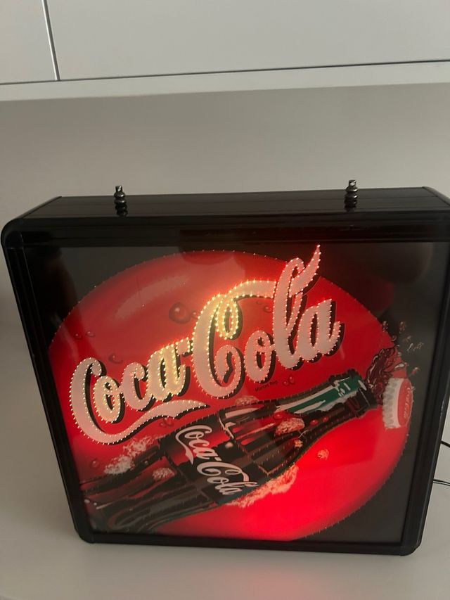 Cartel Coca-Cola luminoso