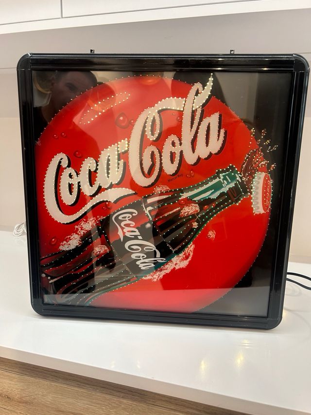 Cartel Coca-Cola luminoso