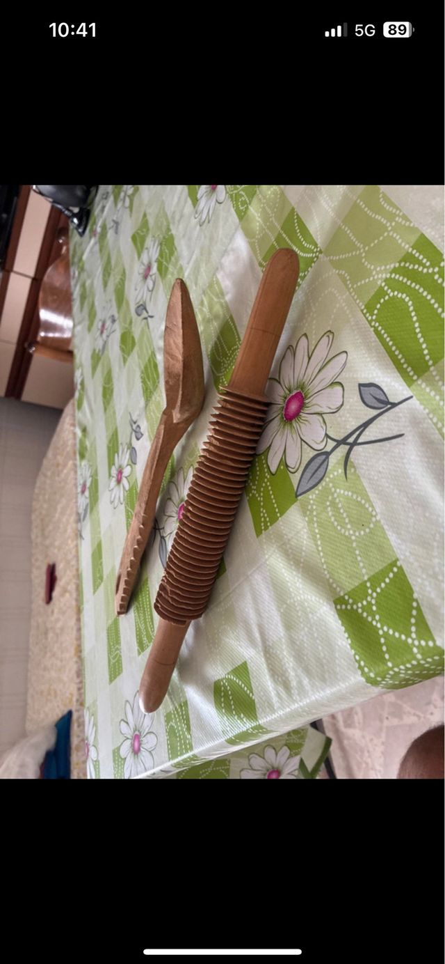 Cucchiaio & Mattarello legno antico