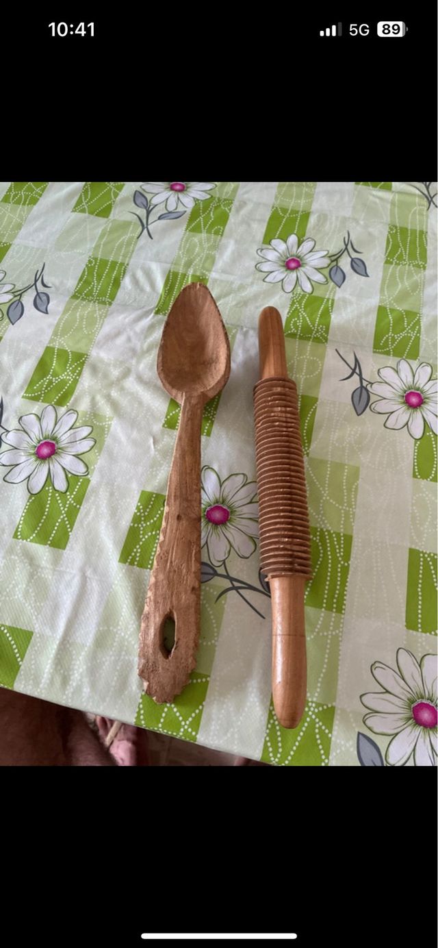 Cucchiaio & Mattarello legno antico