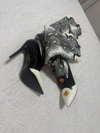 Botas altas serpiente tacón