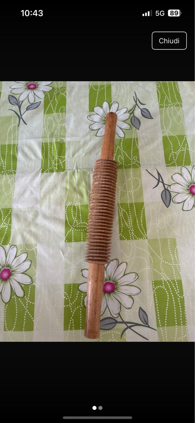 Mattarello antico in legno