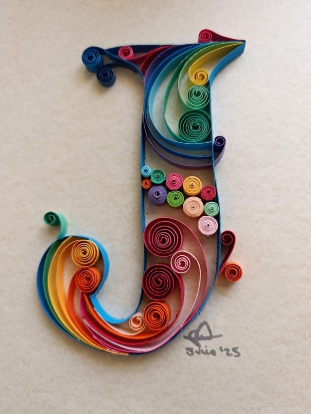 Cuadro filigrana/quilling hecho a mano