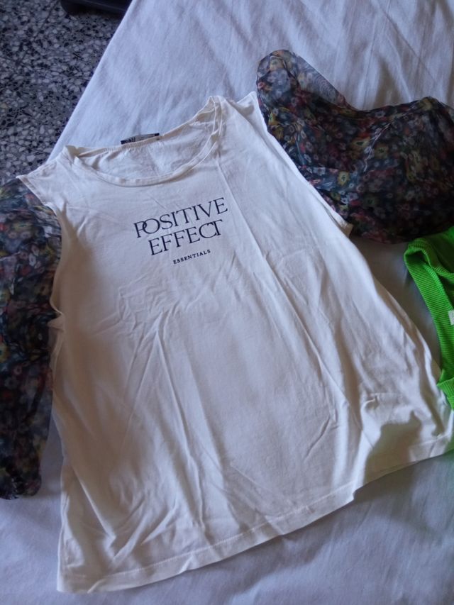 4 Camisetas manga globo