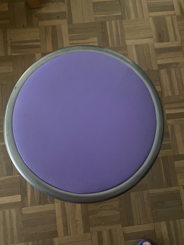 Banqueta plegable lila - metal