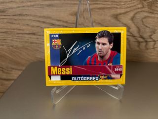 Cromo Messi Autografo Panini 2011-12