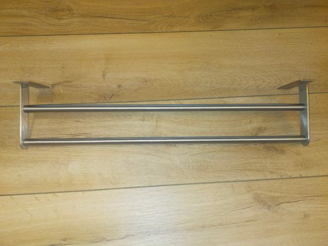 Toallero doble Ikea Grundtal - Acero
