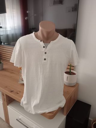 2 Camisetas Blancas Hombre Talla S