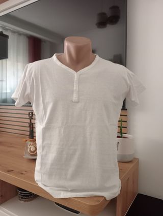 2 Camisetas Blancas Hombre Talla S