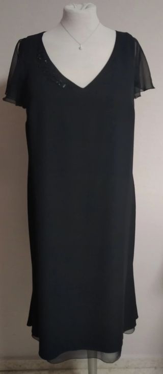 Precioso Vestido negro fiesta El Corte Inglés T 46
