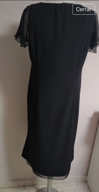 Precioso Vestido negro fiesta El Corte Inglés T 46