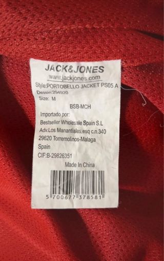 Chaqueta roja Jack&Jones M