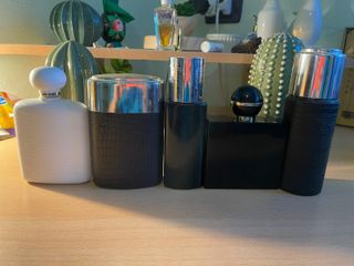 5 Flaconi Profumi Vintage Uomo Vuoti