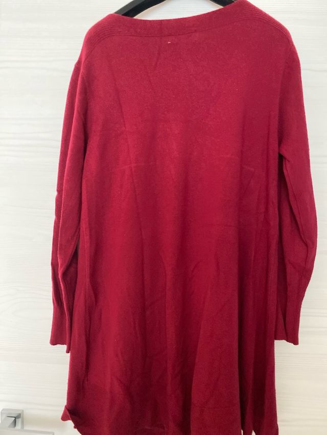 Maglia lunga rossa donna