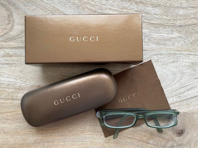 Gafas Gucci verdes - con caja y funda