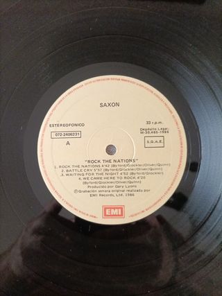 Vinilo Saxon - Rock The Nations