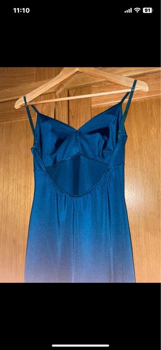 Vestido largo azul