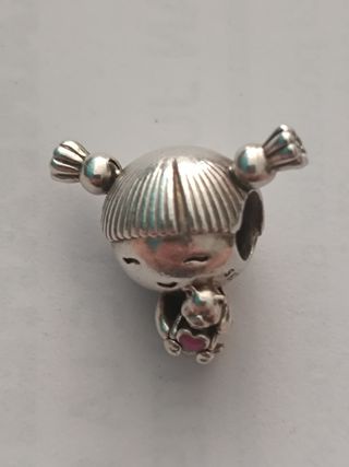 Charm Pandora Niño con Osito Plata