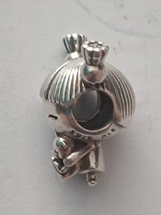 Charm Pandora Niño con Osito Plata