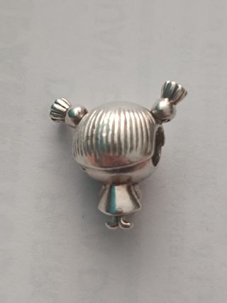 Charm Pandora Niño con Osito Plata