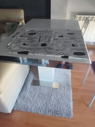 Mesa salón extensible madera
