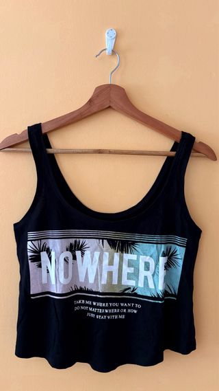 Camiseta gris PULL&BEAR XS