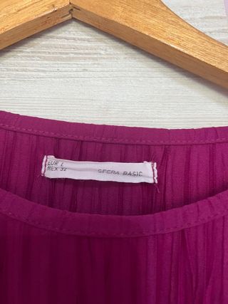 Vestido plisado Sfera - Talla L