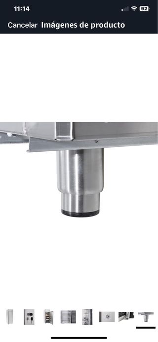 Congelador acero inoxidable