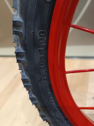 Bicicleta niño 16" azul y roja